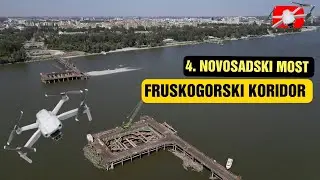 Fruškogorski koridor: 4. Novosadski most (dron video) septembar 2024