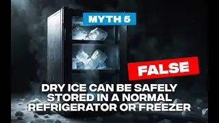 Myths about dry ice - Myth 5: Dry ice can be safely stored in a normal refrigerator or freezer.