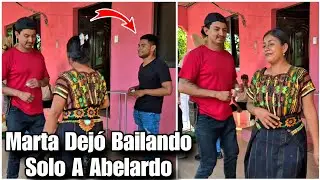 Marta prefirio mil veces bailar con otro hombre que con abelardo/lo dejó bailando solo😱