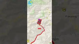 Siliguri to Gangtok | Travel map animation