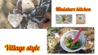 Miniature kitchen village styles #miniature#kitchen #viral@music#kitchen #canvasofmanasa