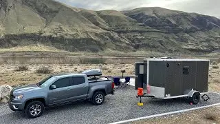 Camping near the Columbia River and finding a sand dune