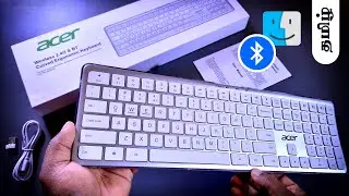 Acer Wireless Rechargeable Keyboard | 3 Bluetooth Devices + 1 With USB Dongle | For Windows & Mac