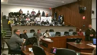 Protesters challenge Hamilton police department&rsquo;s proposed budget increase