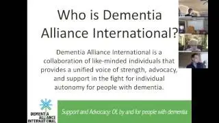 Dementia Alliance International YouTube Channel