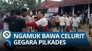 Madura Geger, Warga Panaguan Pamekasan Bawa Celurit dan Pisau di Balai Desa