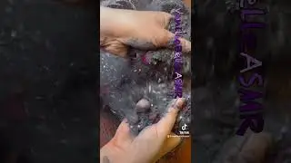 #asmrcommunity #oddlysatisfying #asmrcharcoal #glitterasmr