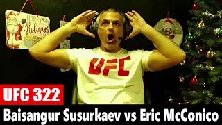 UFC 322: Байсангур Сусаркаев нокаутировал Эрика Макконико. РЕАКЦИЯ В ПРЯМОМ ЭФИРЕ