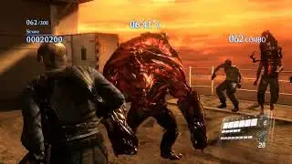 Resident Evil 6 Biohazard 6 The Mercenaries NO MERCY High Seas Fortress Leon - Just Miss 300 Combo