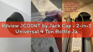 Review JC004T by Jack Cap - 2-in-1 Universal 4 Ton Bottle Jack Pad & Floor Jack Pad, Rubber Slotted