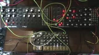 Make noise 0-ctrl, moog subharmonicon and dfam