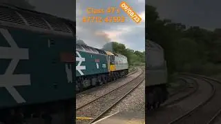 Class 47&rsquo;s mega thrash mega clag scotrail lady Diana Spencer 47 712 593 #trains #class47 #railway