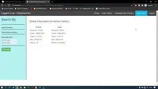 Visitor Management System in PHP and MySQL with Source Code