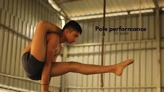 Pole performance ft:sonit ​#mallakhamb #kheloindia #acrobatics #olempics #youtubeshorts #motivation