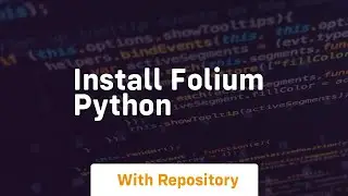 install folium python