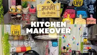*DIY* Kitchen Makeover 😍 | Small Kitchen Transformation | Budget Makeover with sticker wallpaper