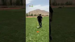 Zigzag football challenge #football #soccer #skills #sports #ronaldo #messi #neymar