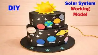 solar system working model | inspire award social science fair project | howtofunda | DIY at home