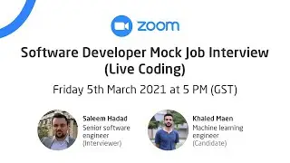Software developer mock job (Coding) interview
