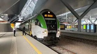 Odjazd Pesy Sundeck z Pesą Gama Kolei Mazowieckich na RE1 🚆 z Warszawy Zachodniej do Skierniewic