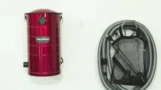 VacuMaid GV50WPRO Professional Wall Mounted Utility and Garage Vacuum with 50 ft Hose and Tools