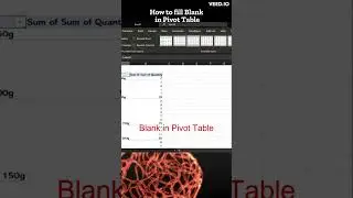 How to Fill Blanks in Pivot table within Pivot in Excel