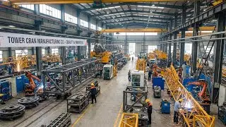Tower Crane Manufacturing 🏗️ Inside The Massive Production Line &ndash; Heavy Machinery Factory