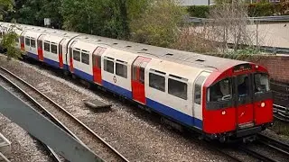 Piccadilly Line trains in North London