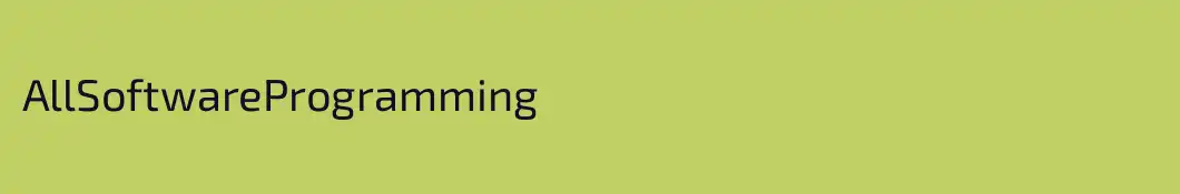 AllSoftwareProgramming