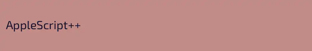 AppleScript++