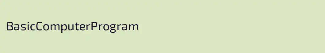 BasicComputerProgram