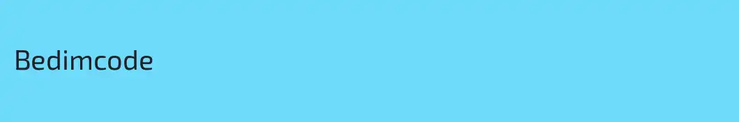 Bedimcode