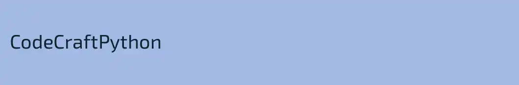 CodeCraftPython