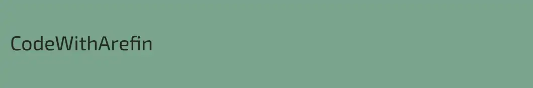 CodeWithArefin