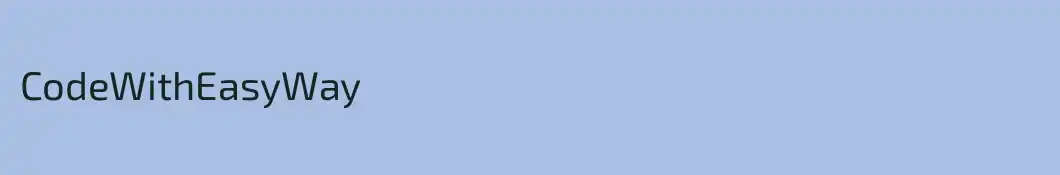 CodeWithEasyWay