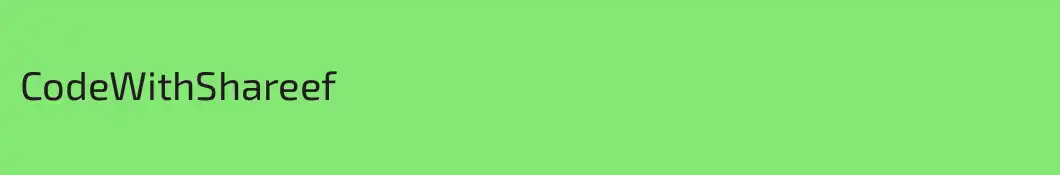 CodeWithShareef