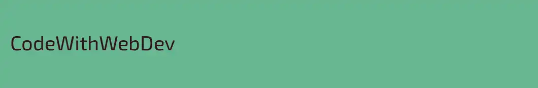 CodeWithWebDev