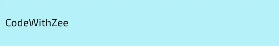 CodeWithZee