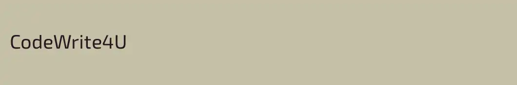 CodeWrite4U