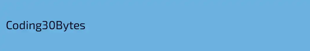 Coding30Bytes