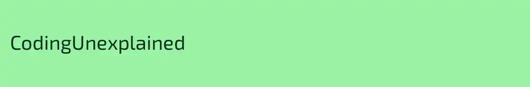 CodingUnexplained