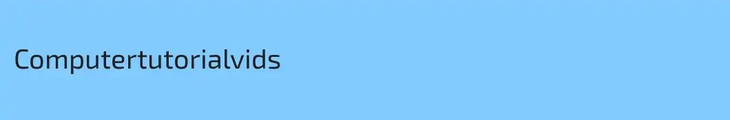 Computertutorialvids