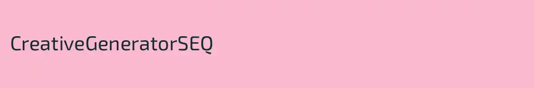 CreativeGeneratorSEQ
