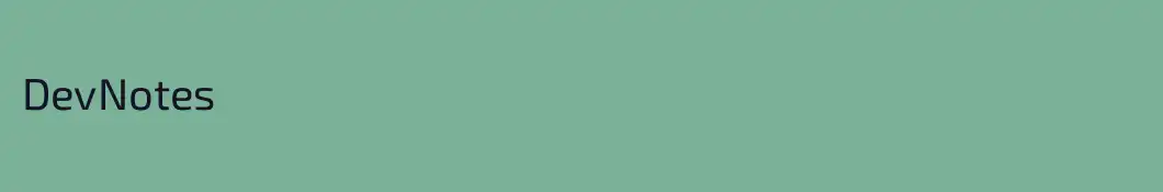 DevNotes