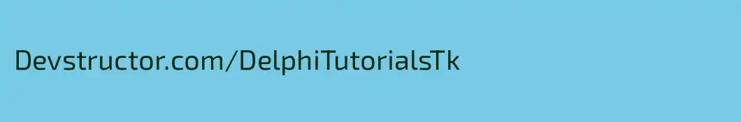 Devstructor.com/DelphiTutorialsTk