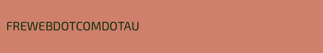 FREWEBDOTCOMDOTAU