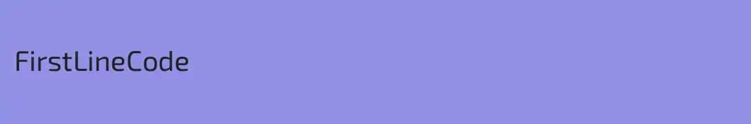 FirstLineCode