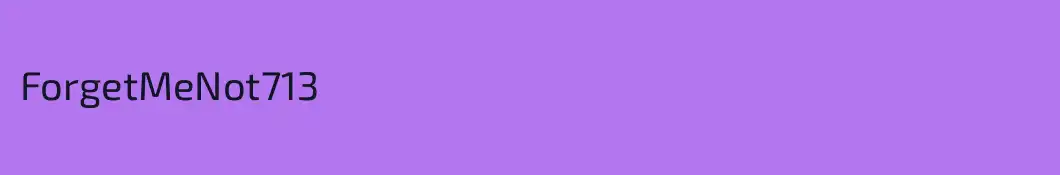 ForgetMeNot713