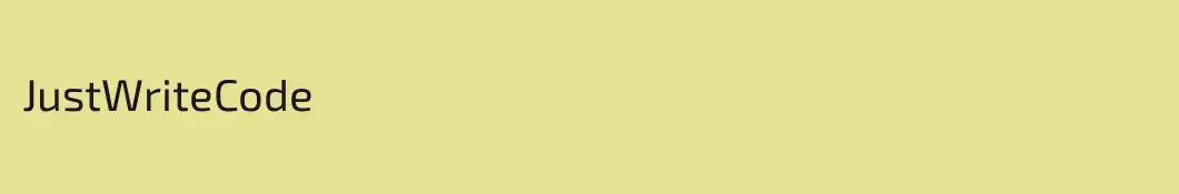 JustWriteCode