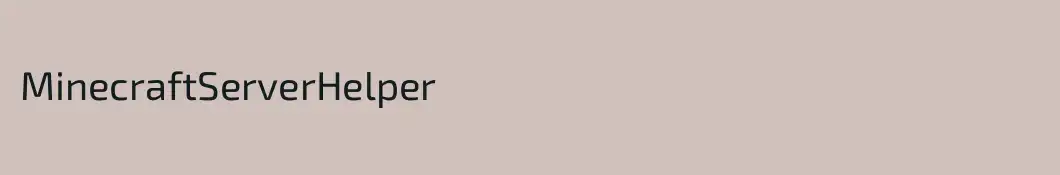 MinecraftServerHelper